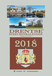 Omslag van Drentse spreukenkalender 2018