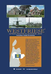 Omslag van Westfriese spreukenkalender 2019