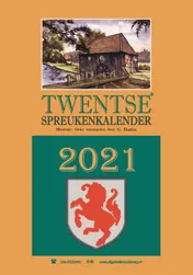 Omslag van Twentse spreukenkalender 2021