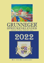 Omslag van Grunneger spreukenklender 2022