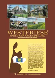Omslag van Westfriese spreukenkalender 2023