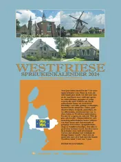 Omslag van Westfriese spreukenkalender 2024