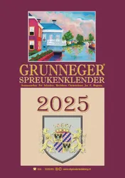 Omslag van Grunneger spreukenklender 2025