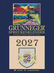 Omslag van Grunneger spreukenklender 2027