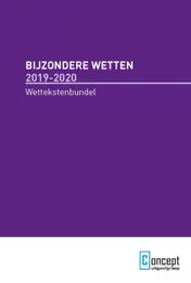 Omslag van Bijzondere Wetten 2019-2020