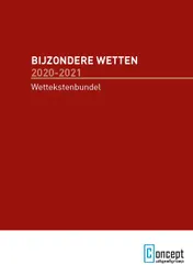 Omslag van Bijzondere Wetten 2020-2021