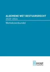 Omslag van Algemene Wet Bestuursrecht 2025-2026