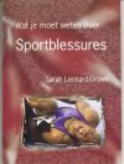 Omslag van Sportblessures