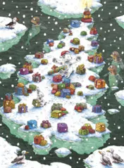 Omslag van Kerst op de Noordpool adventskalender set 4 ex
