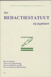 Omslag van Het redactiestatuut bij dagbladen