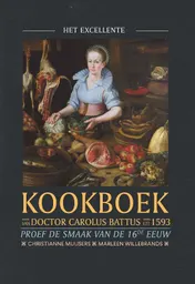 Omslag van Het excellente kookboek van doctor Carolus Battus uit 1593