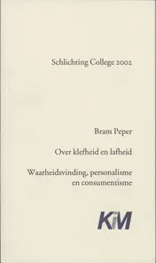 Omslag van Over klefheid en lafheid