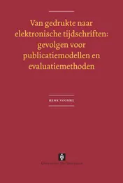 Omslag van Van gedrukte naar elektronische tijdschriften