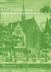 Omslag van Medische professionaliteit en recht