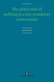 Omslag van The added value of auditing in a non-mandatory environment
