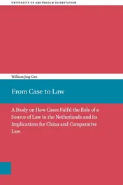 Omslag van From Case to Law