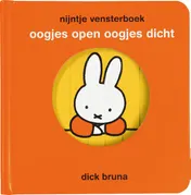 Omslag van nijntje vensterboek, oogjes open oogjes dicht