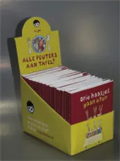Omslag van Display Drie haasjes gaan eten, mini editie
