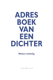 Omslag van Adresboek van een dichter