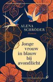 Omslag van Jonge vrouw in blauw bij avondlicht
