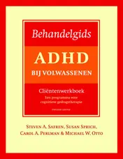 Omslag van Behandelgids ADHD bij volwassenen, cliëntenwerkboek - tweede editie
