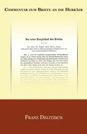 Omslag van Commentar zum Briefe an die Hebräer