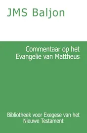 Omslag van Commentaar op het Evangelie van Mattheus