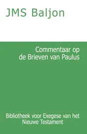 Omslag van Commentaar op de Brieven van Paulus