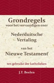 Omslag van Grondregels voor het vervaardigen ener Nederduitsche Vertaling van het Nieuwe Testament