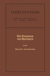 Omslag van Het Evangelie van Mattheus