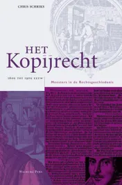 Omslag van Het kopijrecht [16de tot 19de eeuw]