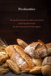 Omslag van Preeknotities niet alleen bij brood