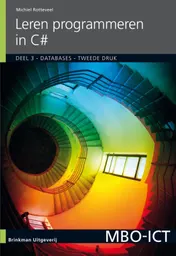 Omslag van Leren programmeren in C#, deel 3, Databases