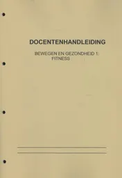 Omslag van Beweging en gezondheid 1: Fitness