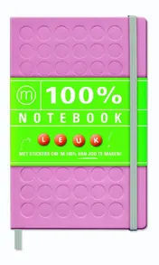 Omslag van 100% notebook large pink (6 ex.)