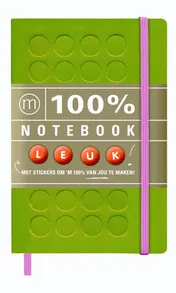 Omslag van 100% Notebook small green (6 ex.)