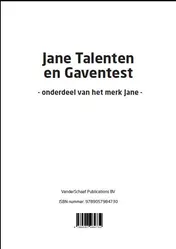 Omslag van Jane talenten en gaventest