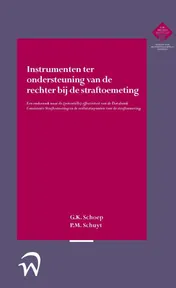 Omslag van Instrumenten ter ondersteuning van de rechter bij de straftoemeting