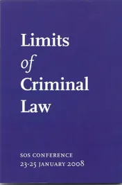 Omslag van Limits of Criminal Law