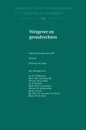 Omslag van Wetgever en grondrechten