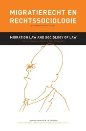 Omslag van Migratierecht en Rechtssociologie, gebundeld in Kees' studies
