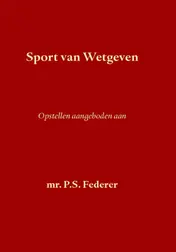 Omslag van Sport van wetgeven