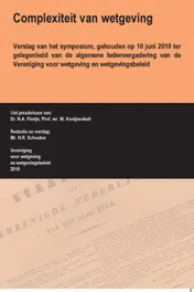 Omslag van Complexiteit van wetgeving