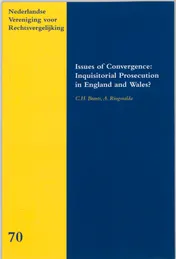 Omslag van Issues of Convergence: inquisitorial prosecution in England and Wales?