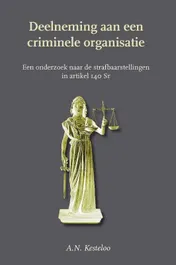 Omslag van Deelneming aan een criminele organisatie/participation in a criminal organization