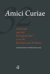 Omslag van Amici Curiae, adviezen aan het Europese hof voor de rechten van de mens