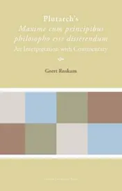 Omslag van Plutarch's Maxime cum principibus philosopho esse disserendum