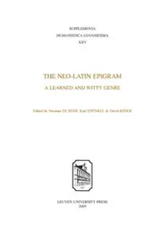 Omslag van The Neo-Latin Epigram