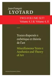 Omslag van Textes disperses I & II: esthetiques et theorie de l'art & artistes contemporains