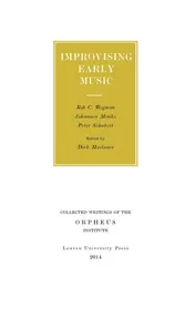 Omslag van Improvising early music